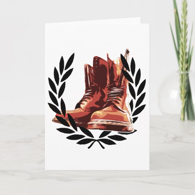 Cartão botas das peles (Frente)