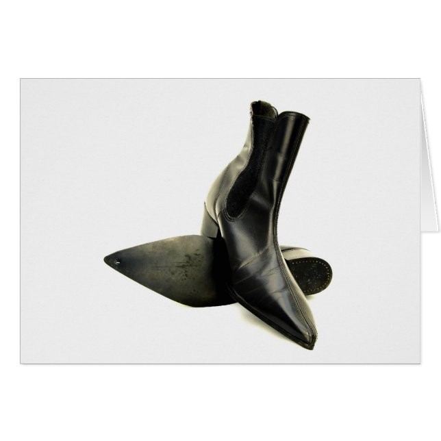 Cartão Botas de Winklepicker (Frente Horizontal)