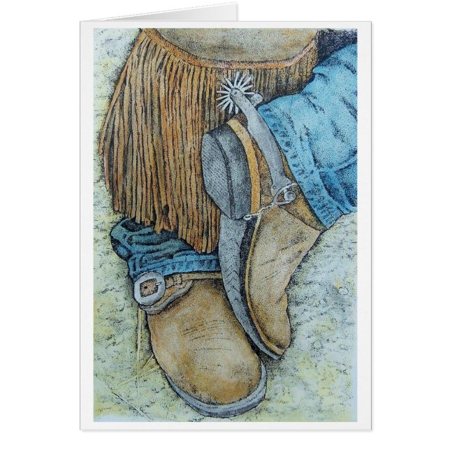 Cartão botas do workin (Frente)