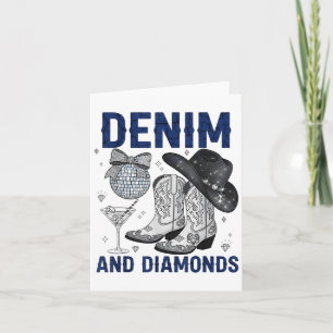 Cartão Botas Ocidentais Femininas Denim And Diamonds Jean