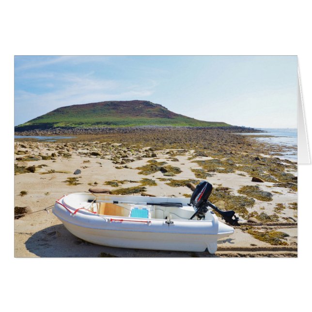 Cartão Bote na Praia (Frente Horizontal)
