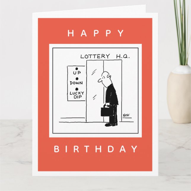 Cartão Botões de elevação na placa de saudação dobrada H. (Frente)