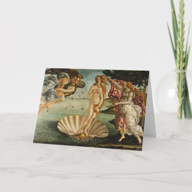 Cartão Botticelli The Birth of Venus Greeting Card (Frente)