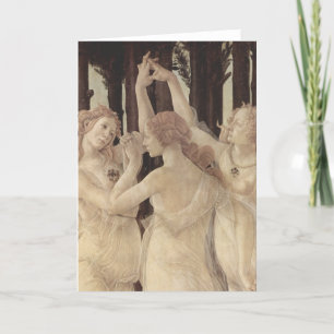 Cartão Botticelli's Three Graces Greeting Card