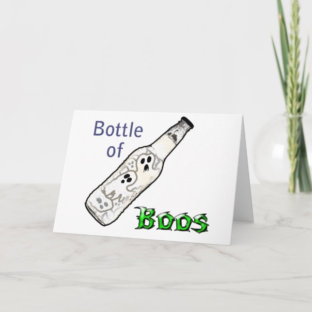 Cartão Bottle of Boos (Frente)