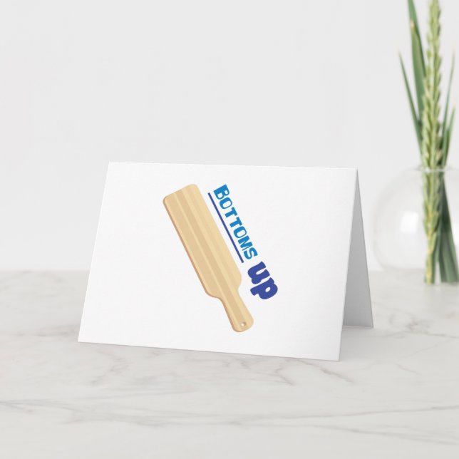 Cartão Bottoms Up (Frente)