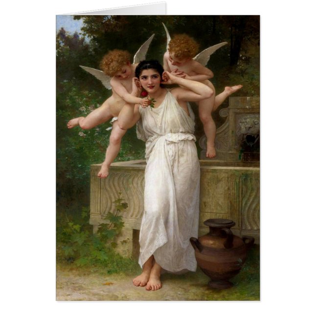 Cartão Bouguereau 1893 Youth (Frente)