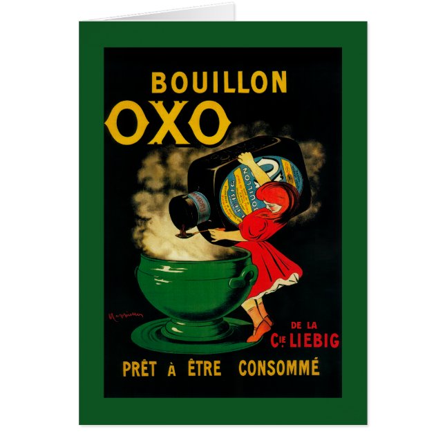 Cartão Bouillon OXO Vintage PoseterEurope (Frente)