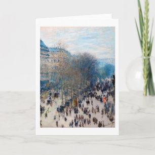 Cartão Boulevard de Paris, Claude Monet