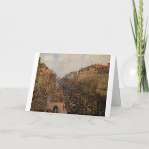 Cartão Boulevard Montmartre Mardi Gras by Camille Pissarr
