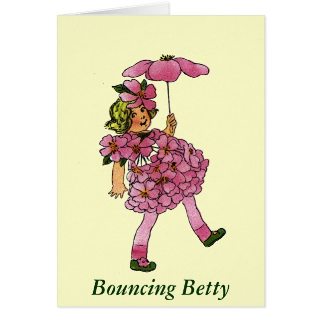Cartão Bounching Betty (Frente)