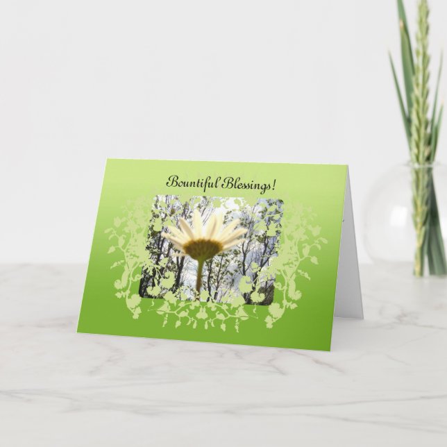 Cartão Bountiful Blessings Greeting Card! (Frente)