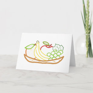 Cartão Bowl da Fruta de Vida Estática