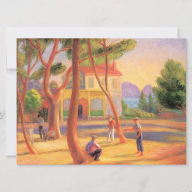 Cartão Bowlers em La Ciotat na França (Frente)