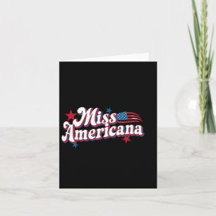Cartão Box América 4 de julho Miss Retro Americana