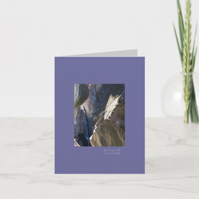 Cartão Box Canyon Falls, Ouray, Colorado (Frente)