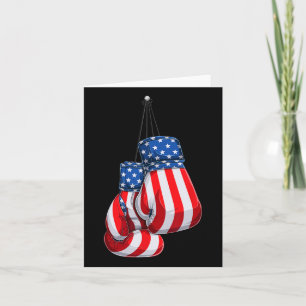Cartão Box Luvas American Flag 4º Do Julho Boxing