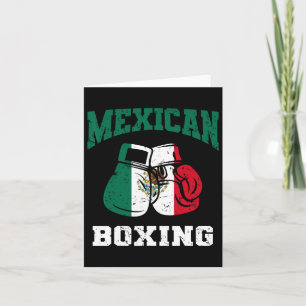 Cartão Boxas Mexicanas Luvas Orgulho Mexicano Homens Patr