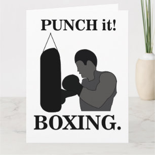 Cartão Boxe Esporte Soco Boxe