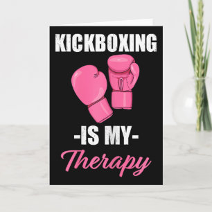 Cartão Boxe Feminino é Minha Terapia Ótimo Presente Femin
