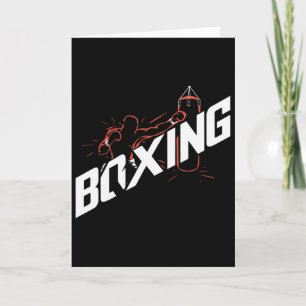Cartão Boxe Socos Byg Boxe Kickboxing Amante do Boxe