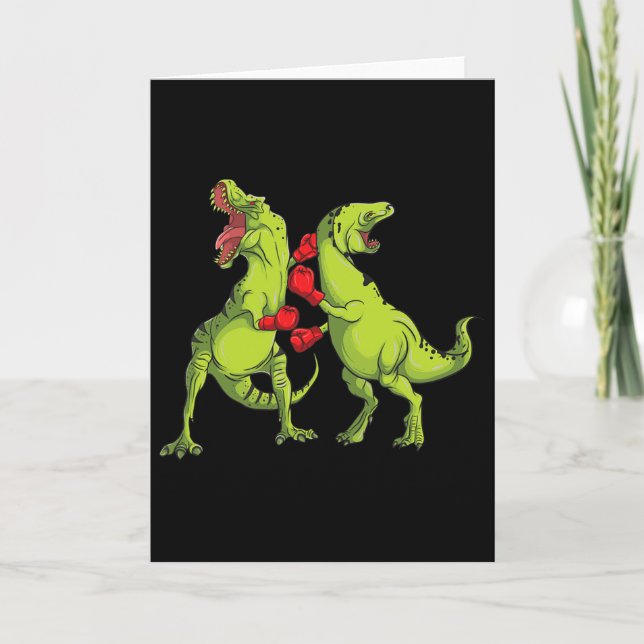 Cartão Boxe T-rex  (Frente)