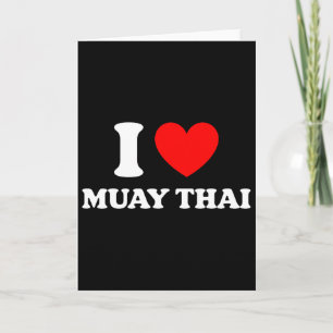 Cartão Boxe Tailandesa Eu Adoro Muay Thai Eu Amo Muay Tha