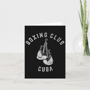Cartão Boxeiro Clube Cuba Luvas