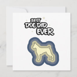 Cartão Boxer Blue Best Dog Pai Sempre Que Te Aluguei