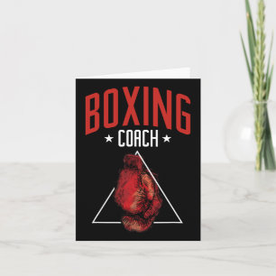 Cartão Boxer Boxer do treinador Boxing Luvas Treinador