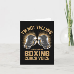 Cartão Boxer Boxer Fighter Fight Boxers Coaching