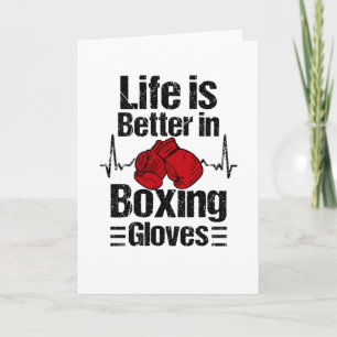 Cartão Boxer Boxing Luvas Boxing Match Artes Marciais