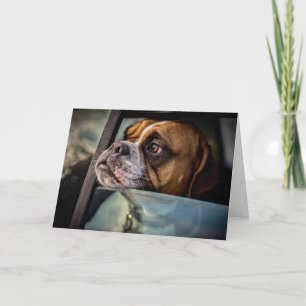 Cartão Boxer Cheira uma placa de CHURRASCO