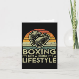 Cartão Boxer de estilo de vida com inicialização retroati