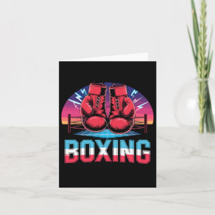 Cartão Boxer de Luvas Boxing Vintage de 90 anos