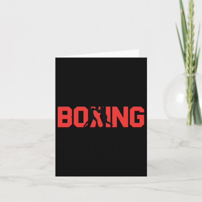 Cartão Boxer de Parceiro de Disparo de Presente de Boxing (Frente)