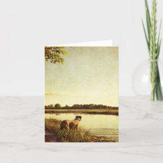 Cartão Boxer Dog Note Card