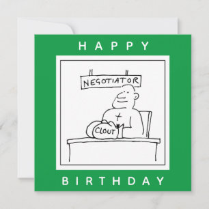 Cartão Boxer em uma Mesa tem Clout em Cartoon de Luvas de