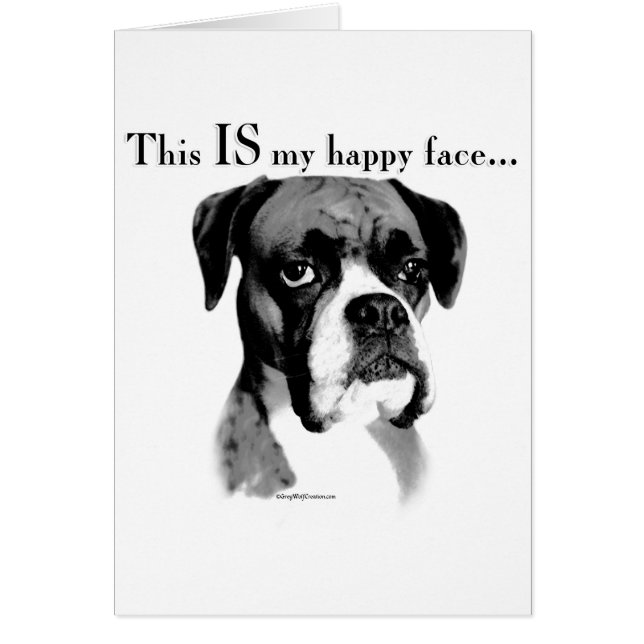 Cartão Boxer Happy Face (Frente)