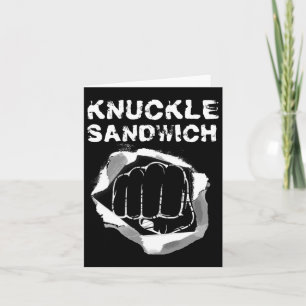 Cartão Boxer Knuckle Punch Punch Boxer Fighter