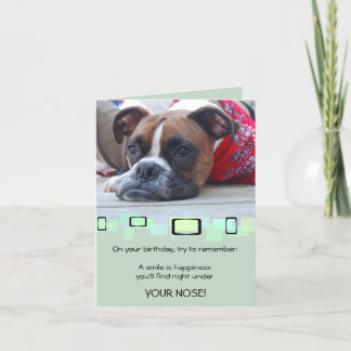 Cartão Boxer Pensive Brindle