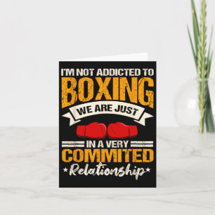 Cartão Boxer Ring Luvas Boxer Esporte Treinador