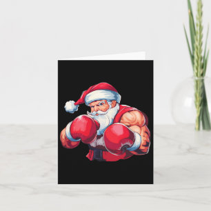 Cartão Boxer Santa Claus Boxer Boxer Caixa de Natal Xm