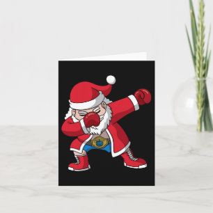 Cartão Boxer Santa Claus Boxer Boxer Homens de Natal Boxi