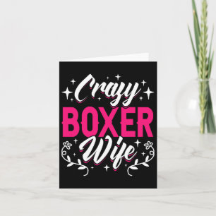 Cartão Boxer Wife Louco