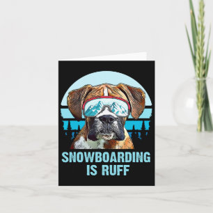 Cartão Boxer Winter Snowboard É Ruff Dog Lover Men Wo
