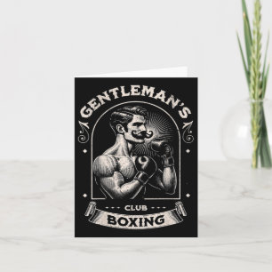 Cartão Boxing Club Retro with Box Boxe