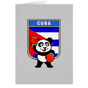 Cartão Boxing Cuba Panda