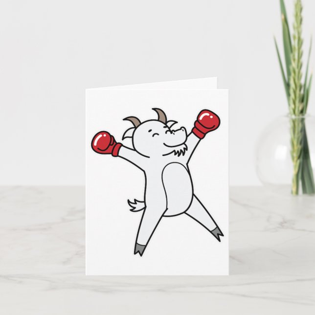 Cartão Boxing do Goat (Frente)
