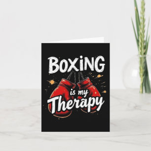 Cartão Boxing É A Minha Terapia Engraçada Gama Desi